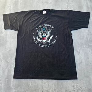 Vintage Washington DC Travel T- Shirt Size XL Black Single Stitch